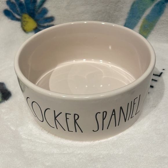 Rae Dunn cocker spaniel dog bowl - Picture 2 of 2